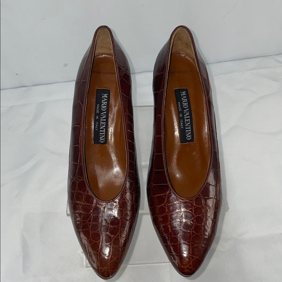 MARIO VALENTINO ITALIAN GENUINE CROCODILE PUMPS FTL-03-132 - Picture 8 of 11